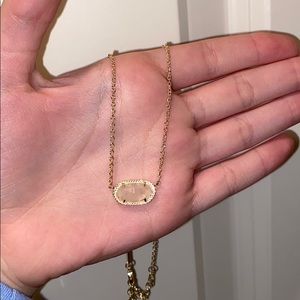 Kendra Scott Elisa Pendant Necklace in Rose Quartz